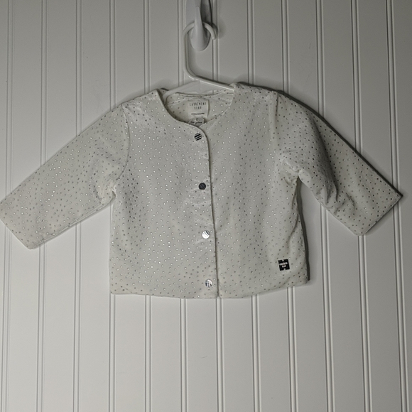 Carrement Beau White Silver Button Jacket - Picture 1 of 6